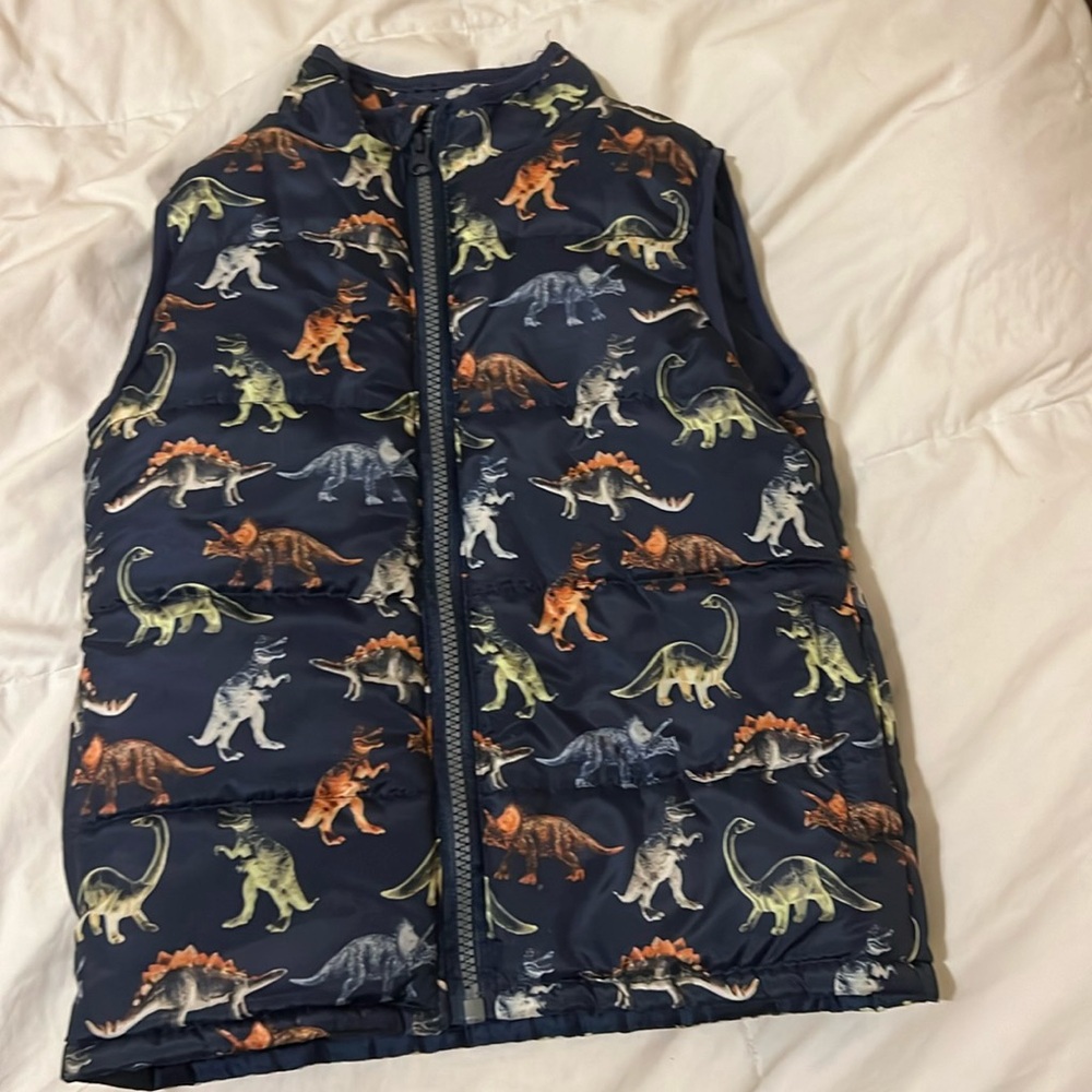 Fall dinosaur vest